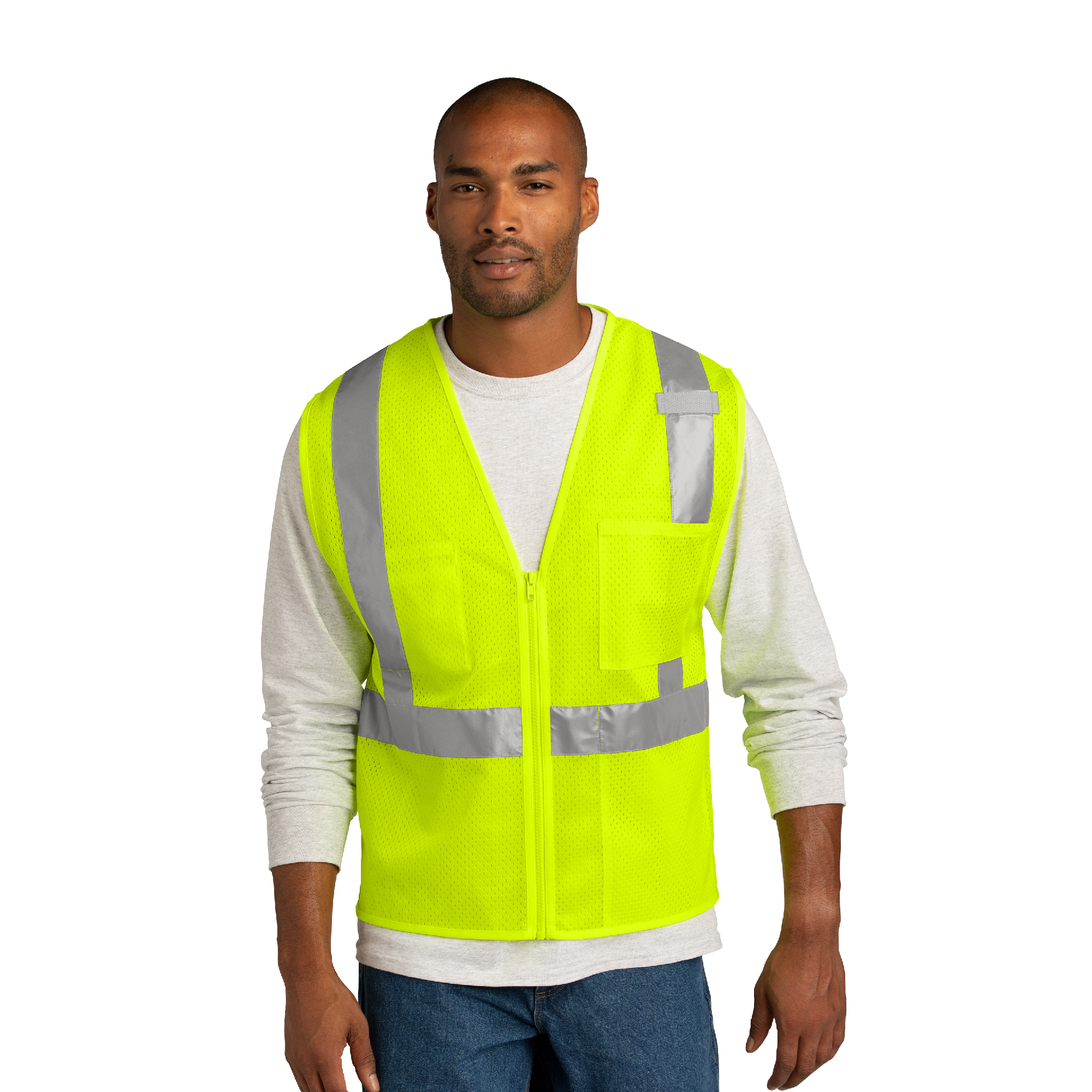 CornerStone® ANSI 107 Class 2 Mesh Zippered Vest