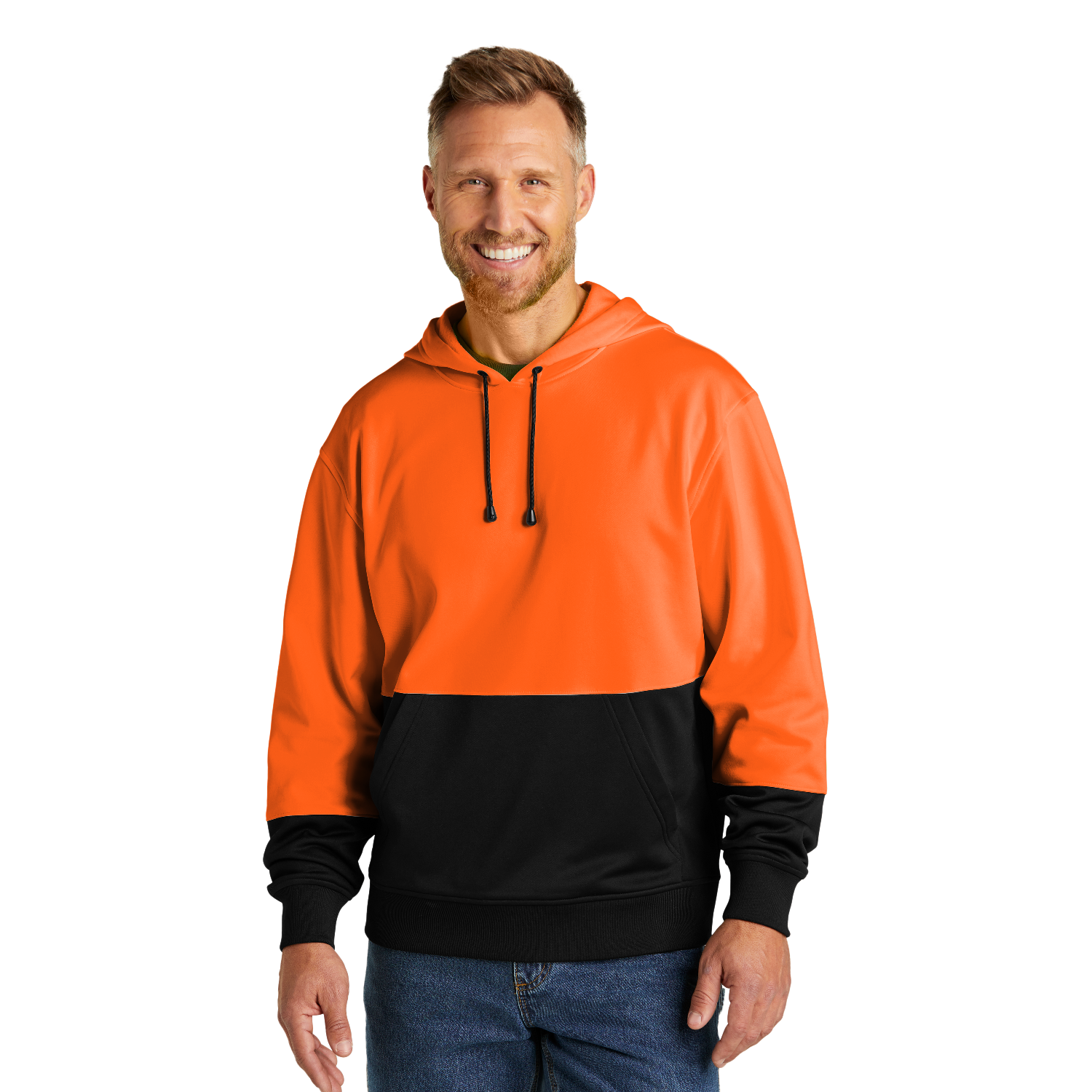 CornerStone® Enhanced Visibility Fleece Pullover Hoodie