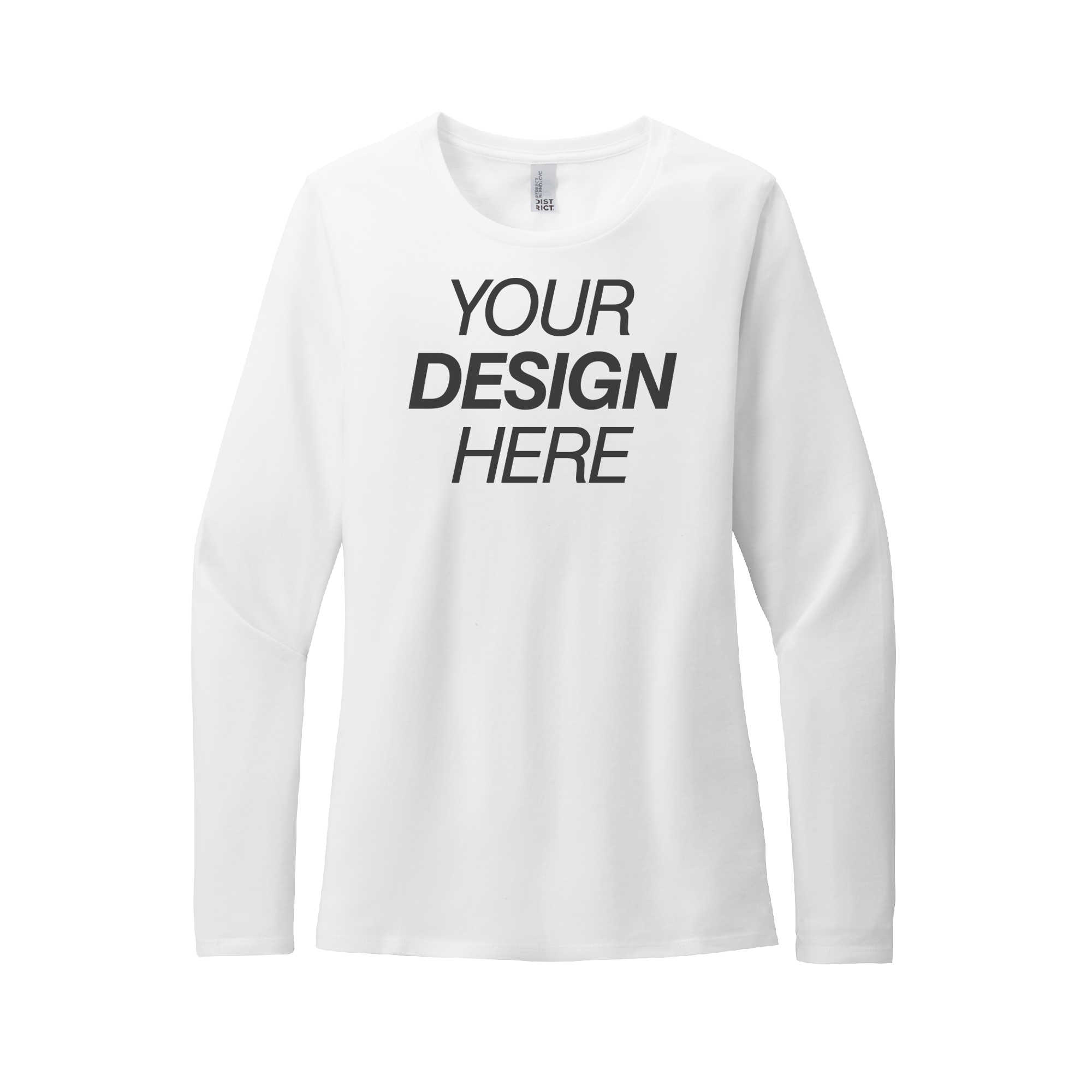 District® Women’s Perfect Blend® CVC Long Sleeve Tee