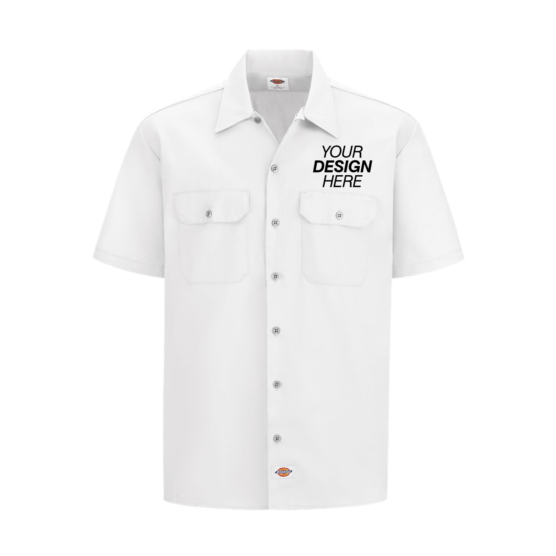 Dickies white work shirt short sleeve shop