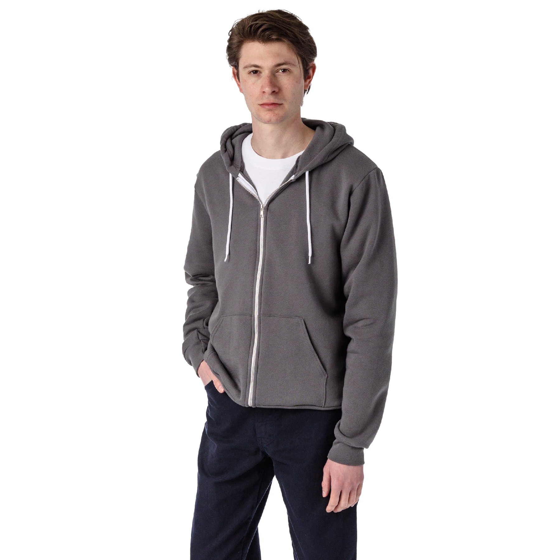 Los Angeles Apparel Flex Fleece Zip-Up Hoodie