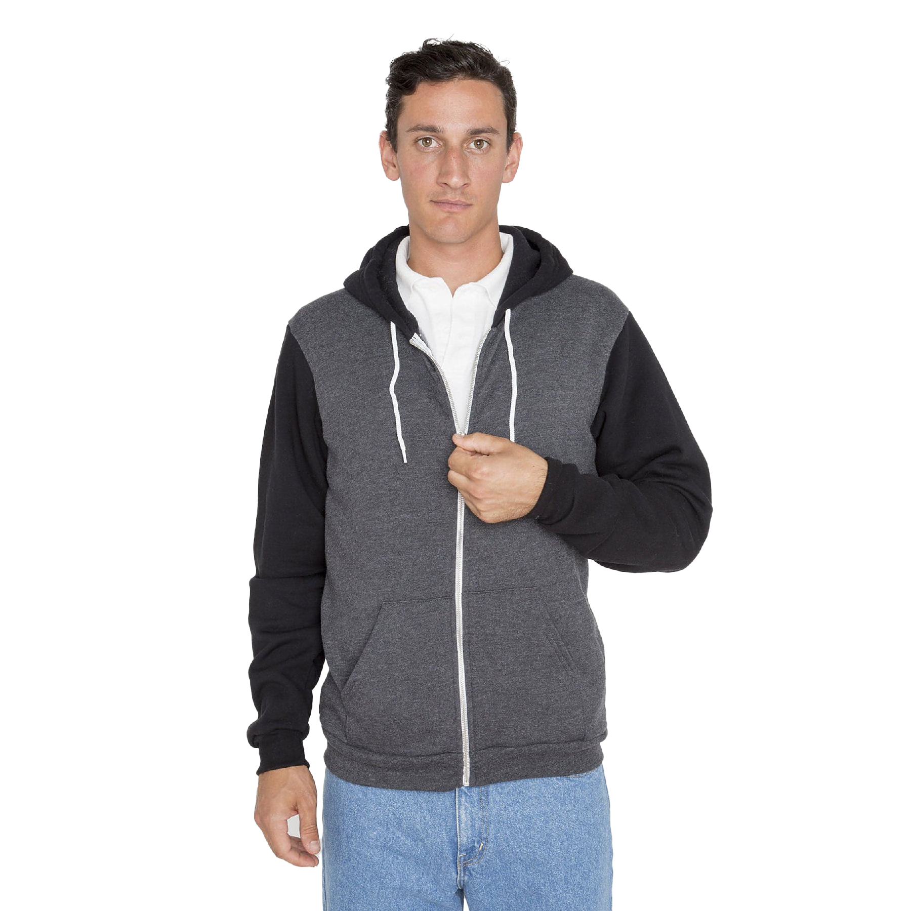 Los Angeles Apparel Flex Fleece Zip-Up Hoodie