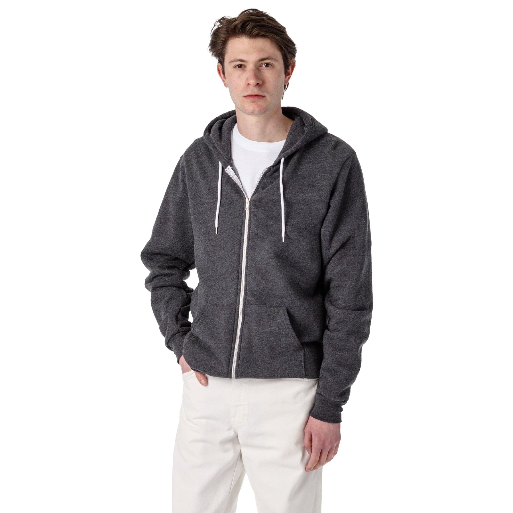 Los Angeles Apparel Flex Fleece Zip-Up Hoodie