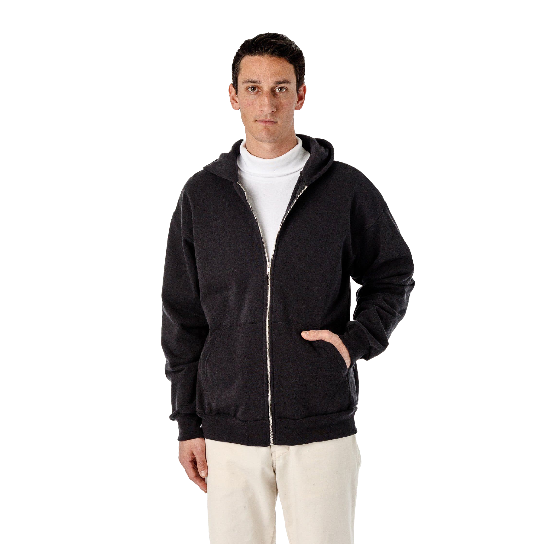 Los Angeles Apparel Heavy Fleece Zip Up 14 Oz