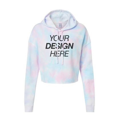 Independent Trading Co. Sudadera corta ligera con capucha para mujer 