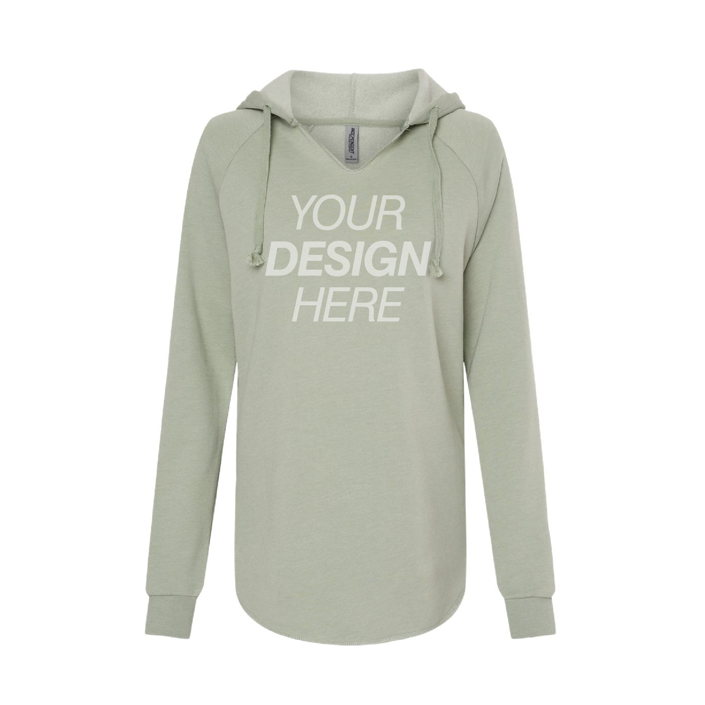 Independent Trading Co. Women’s Lightweight California Wave Wash Hooded Sweatshirt