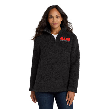 Port Authority® Women's Cozy Sherpa 1/4-Zip Fleece x Main Electric Supply Co.