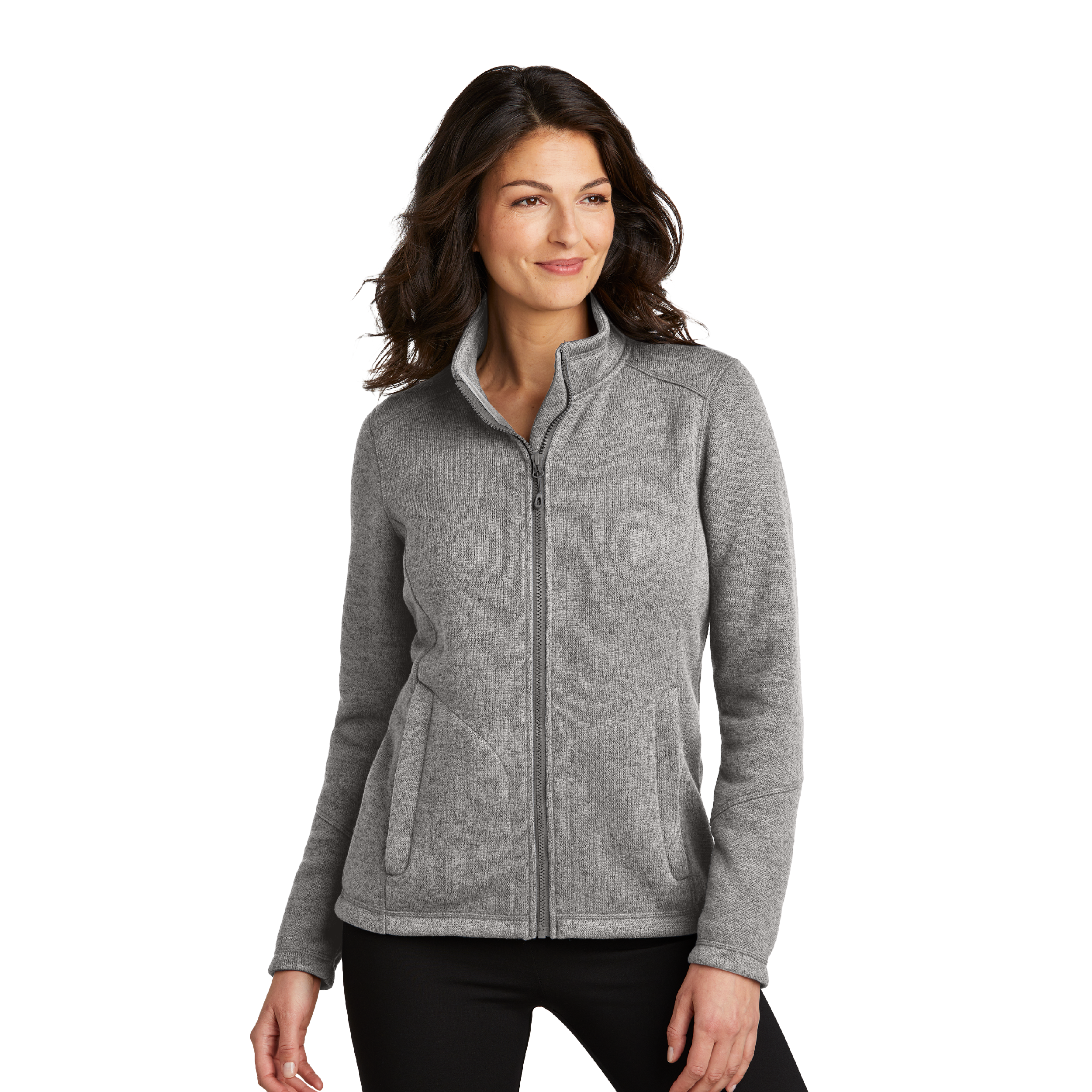 Port Authority® Ladies Arc Sweater Fleece Jacket