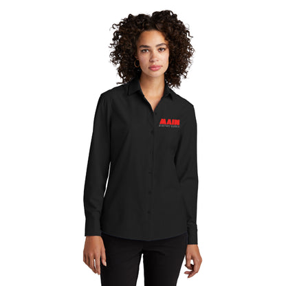 Mercer+Mettle® Women’s Long Sleeve Stretch Woven Shirt x Main Electric Supply Co.