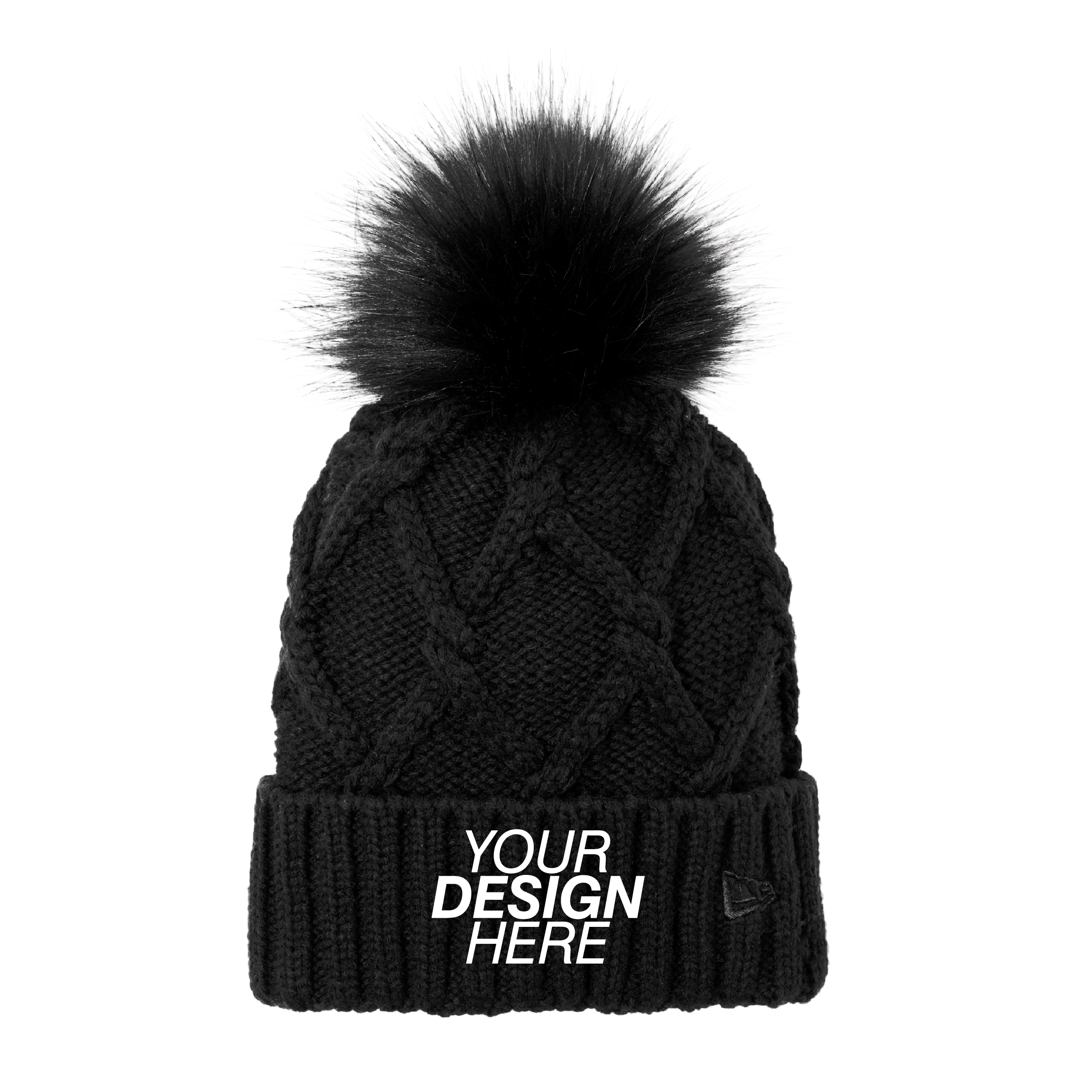 New Era® Faux Fur Pom Beanie