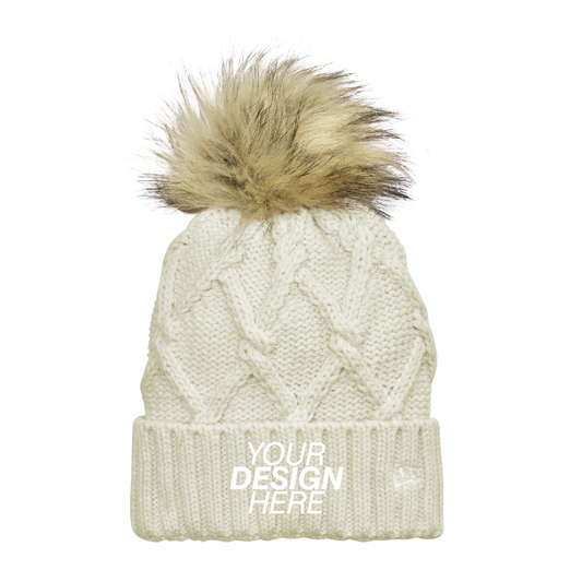 New Era® Faux Fur Pom Beanie