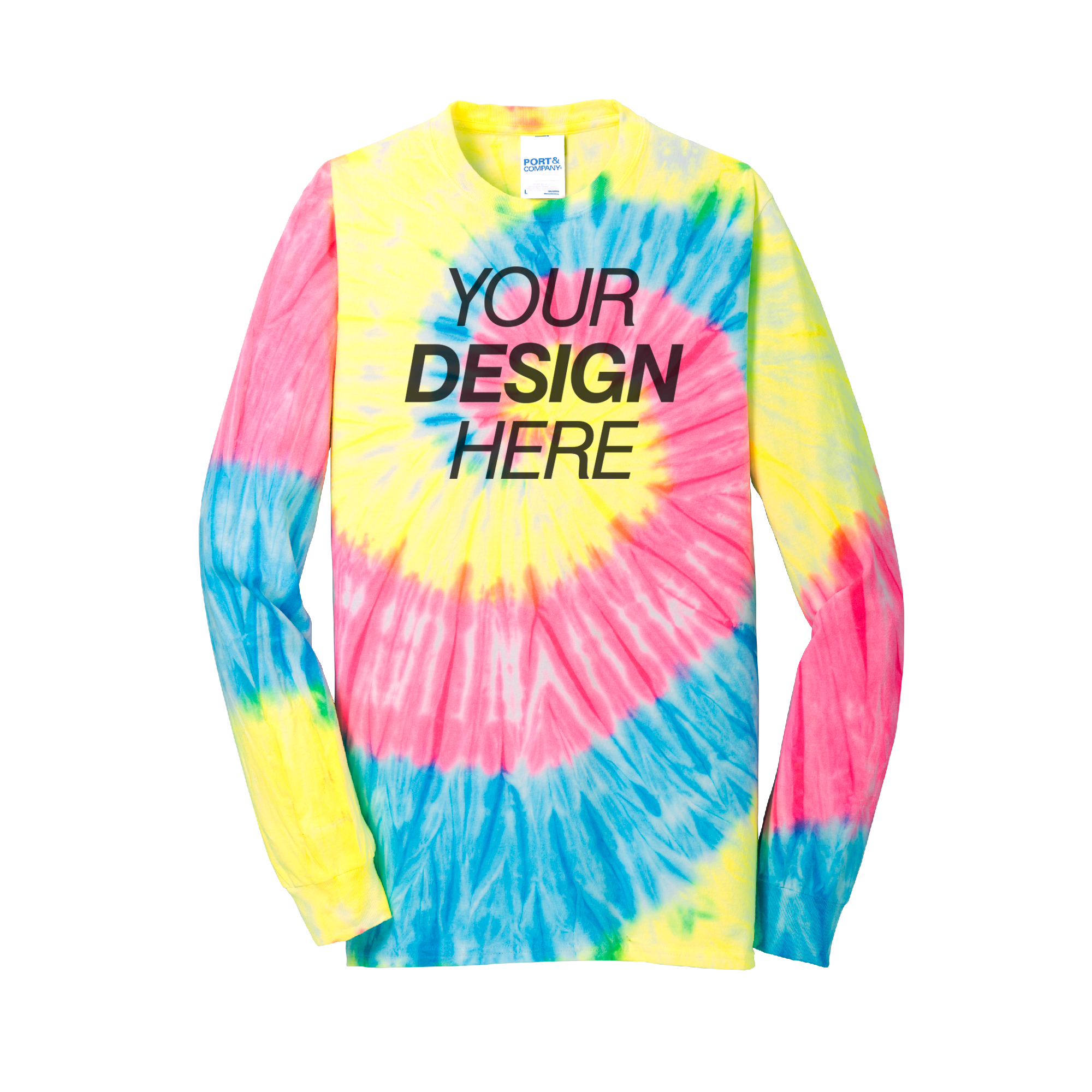 Port & Company® Tie-Dye Long Sleeve Tee