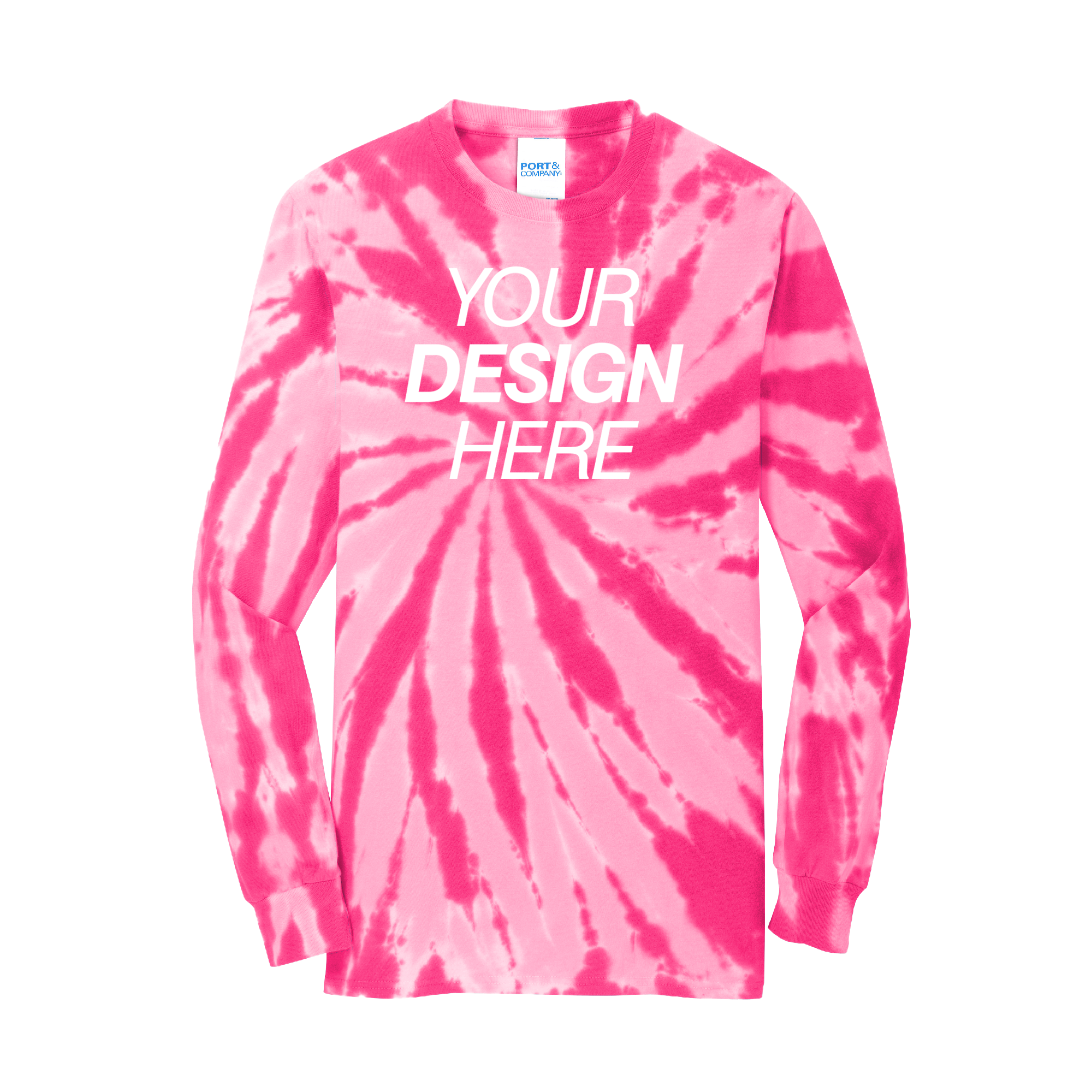 Port & Company® Tie-Dye Long Sleeve Tee