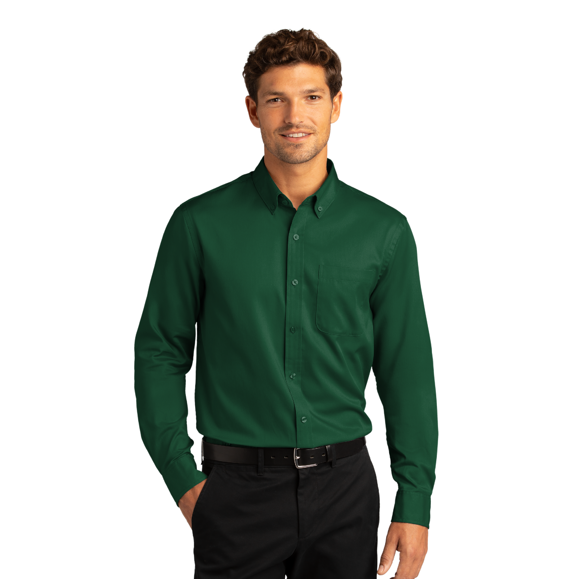 Port Authority® Long Sleeve SuperPro React™ Twill Shirt