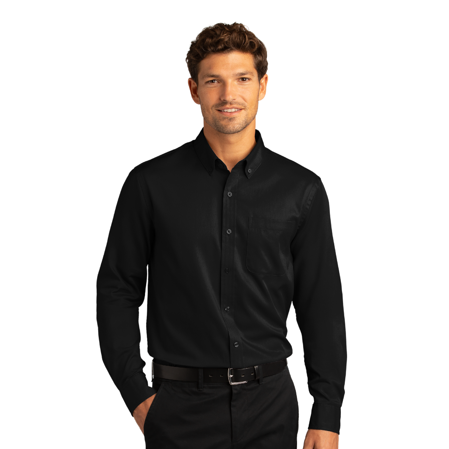 Port Authority® Long Sleeve SuperPro React™ Twill Shirt