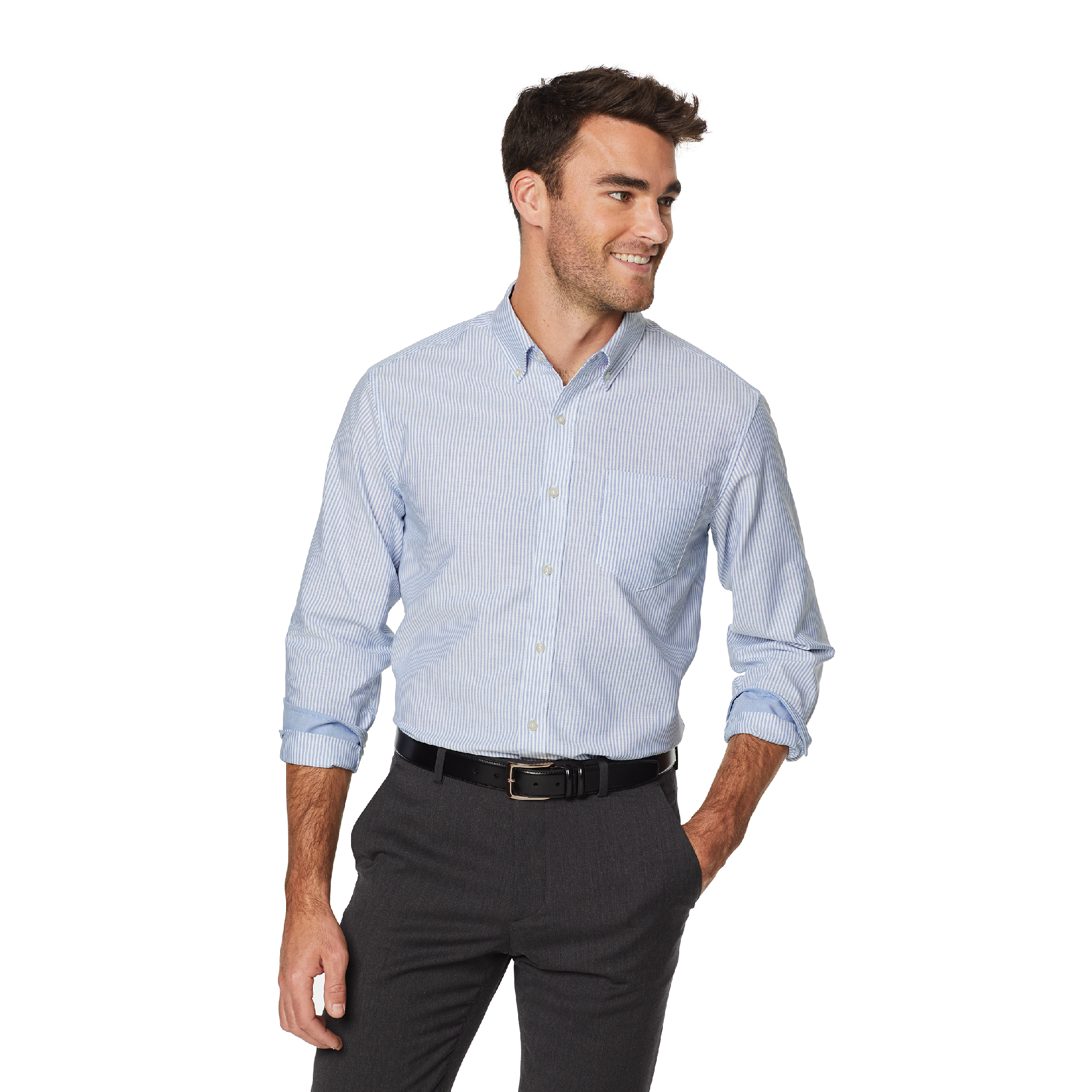 Port Authority® SuperPro™ Oxford Stripe Shirt