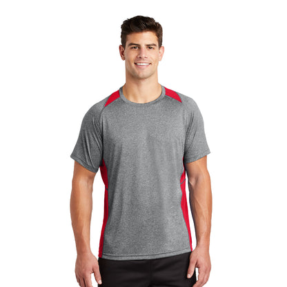 Sport-Tek® Heather Colorblock Contender™ Tee
