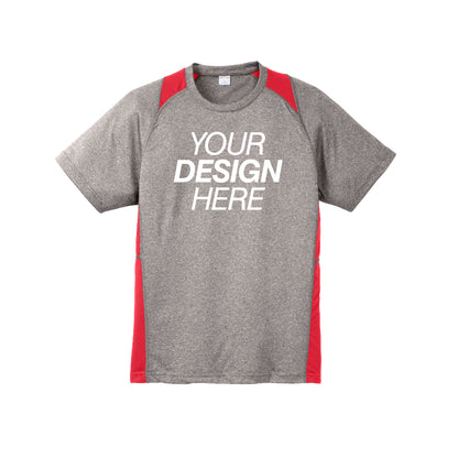 Sport-Tek® Heather Colorblock Contender™ Tee