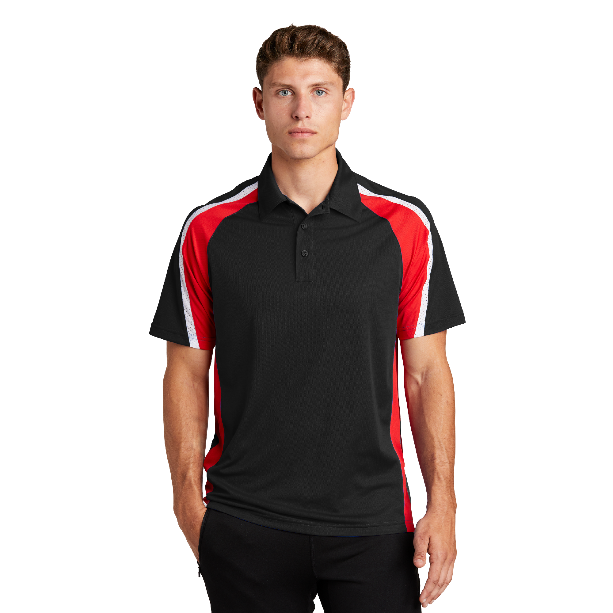 Sport-Tek® Tricolor Micropique Sport-Wick® Polo