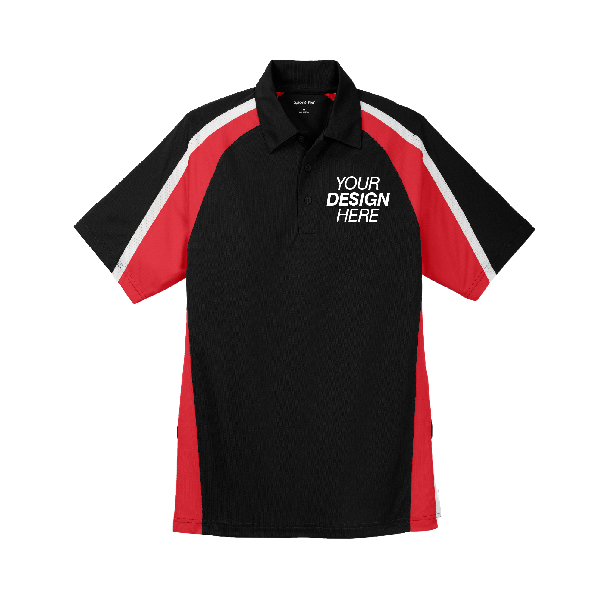 Sport-Tek® Tricolor Micropique Sport-Wick® Polo