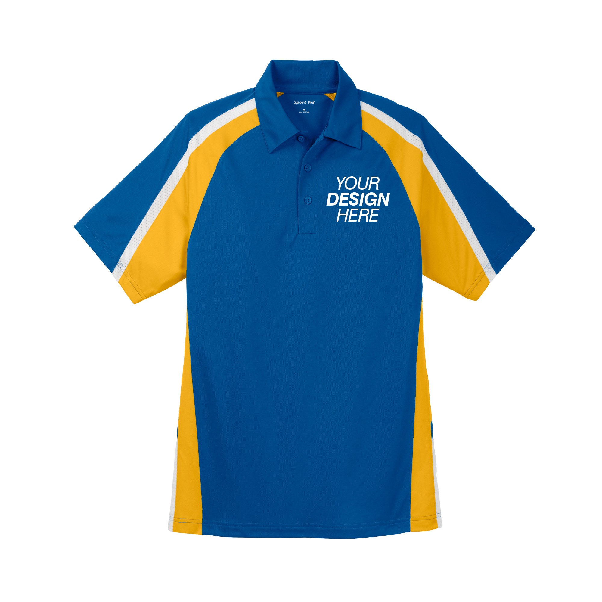 Sport-Tek® Tricolor Micropique Sport-Wick® Polo