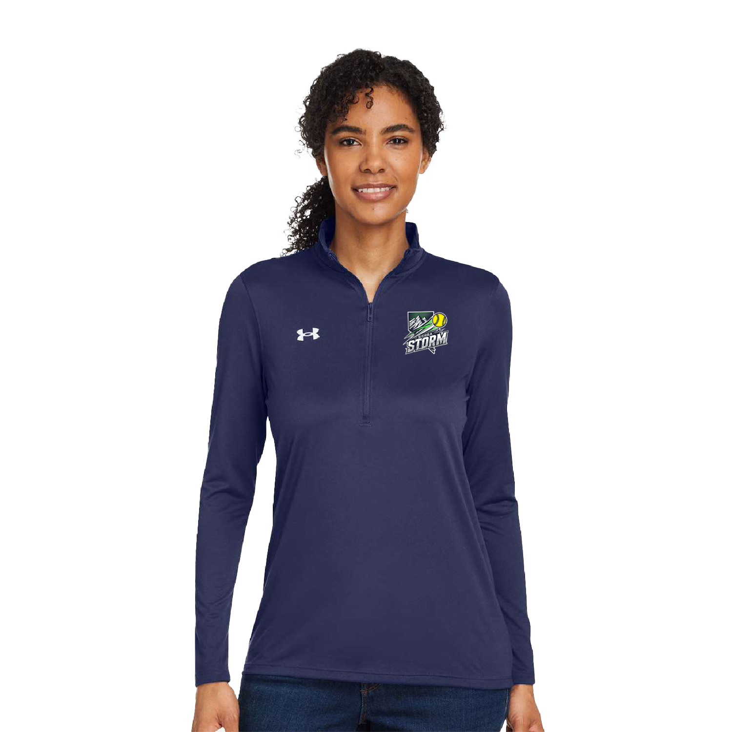 Under Armour Women's Team Tech™ Half-Zip Pullover x Sierra Storm Softball
