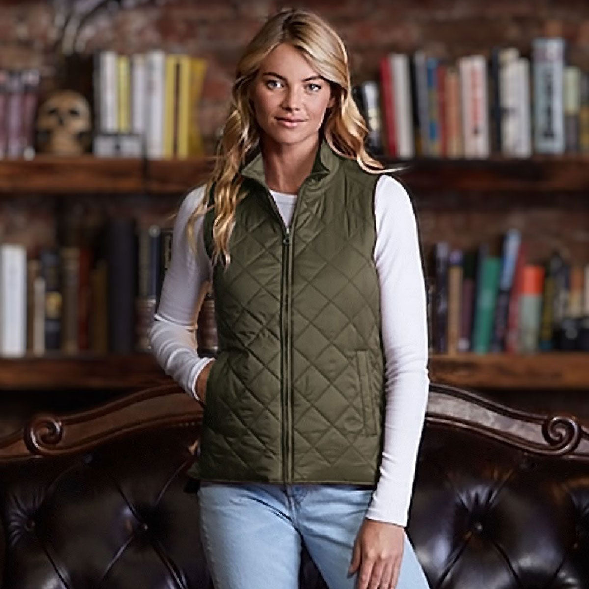 Weatherproof Women's Vintage Diamond Quilted Vest W207359