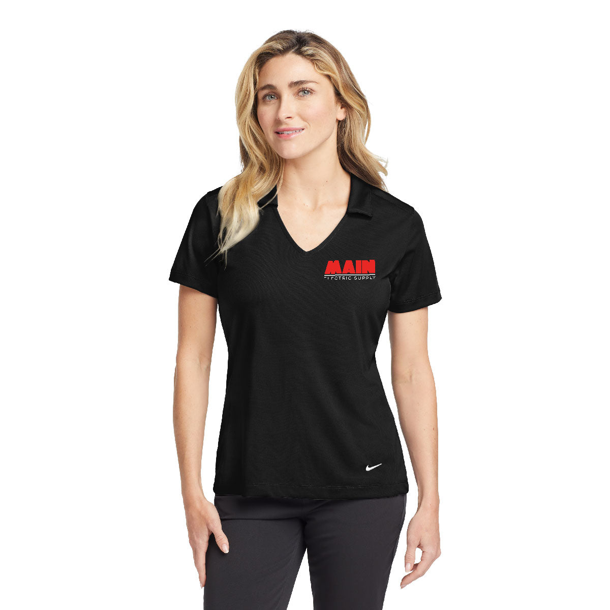 Nike Women's Dri-FIT Vertical Mesh Polo x Main Electric Supply Co.