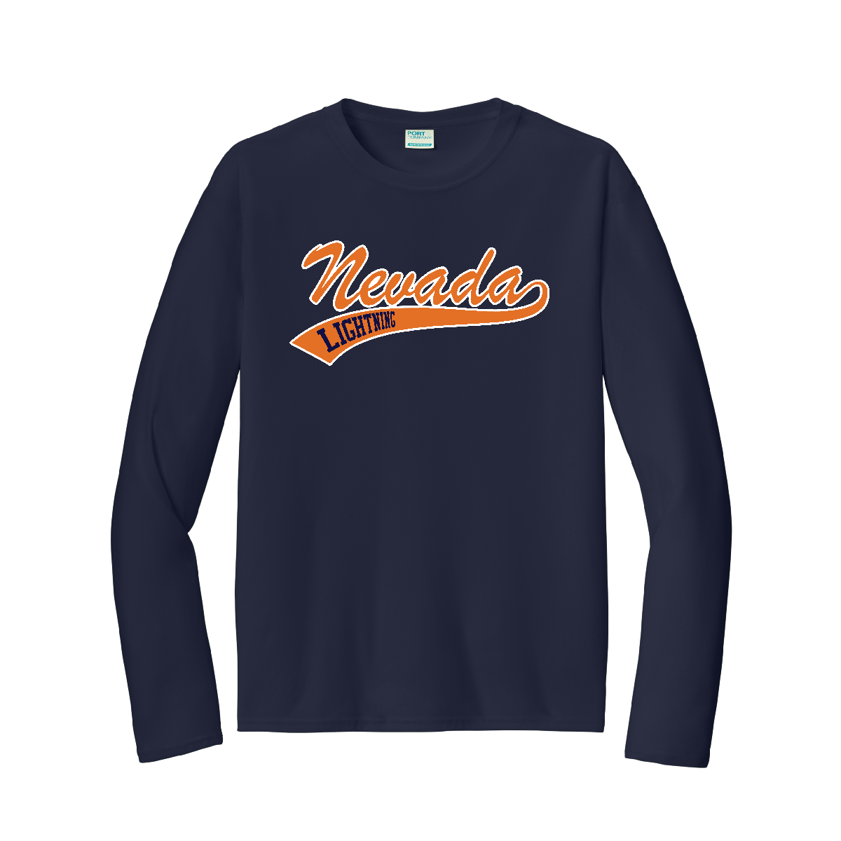 Port & Co™ Long Sleeve Performance Tee x Nevada Lightning Softball