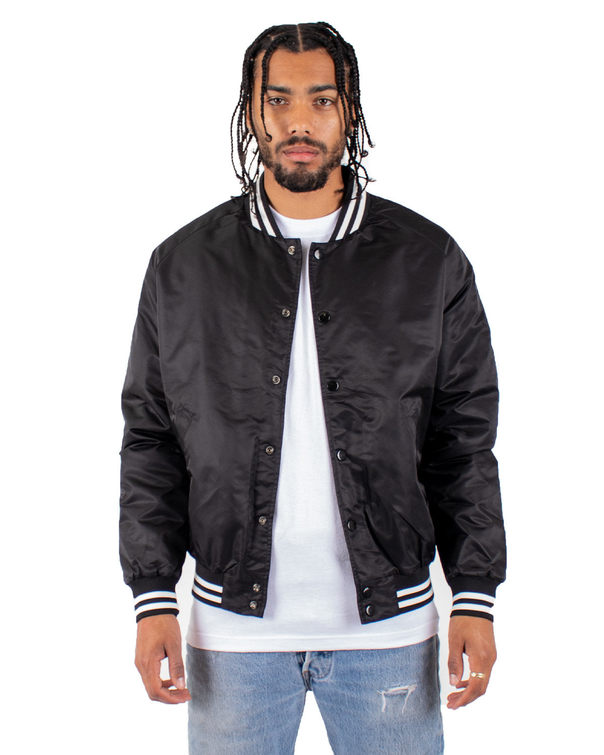 Shaka Wear Men's Varsity Bomber Jacket