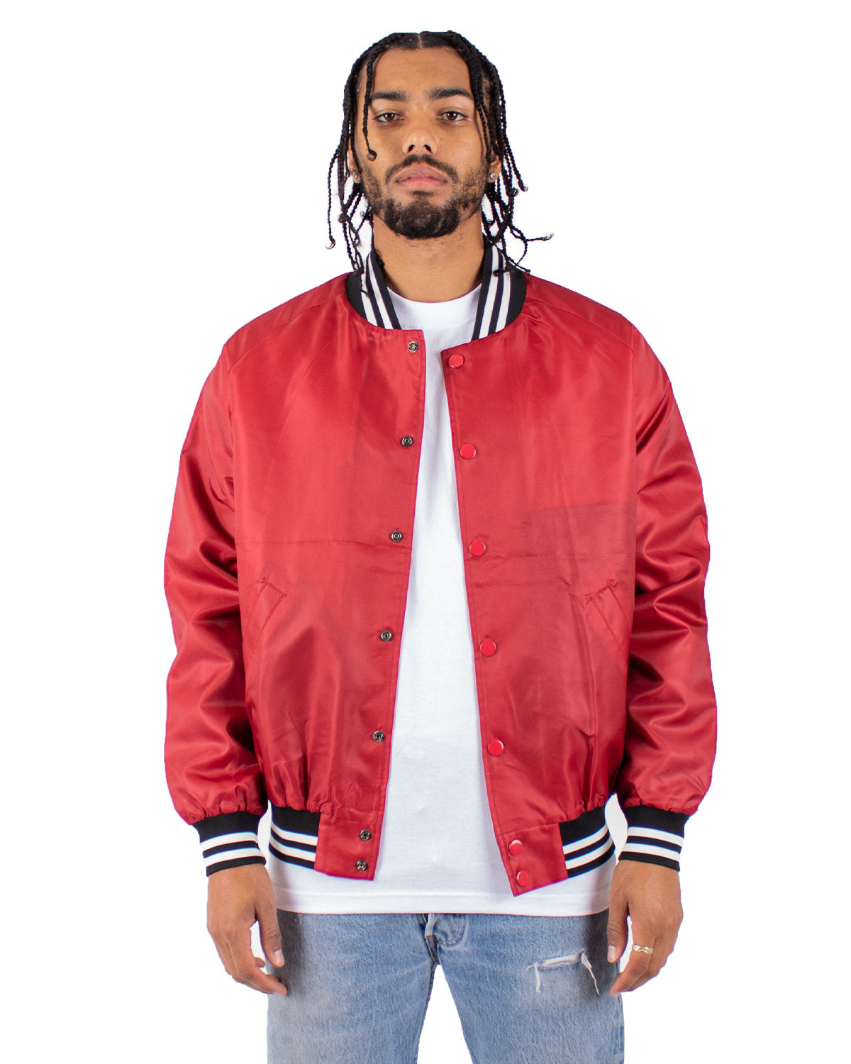 Shaka Wear Men's Varsity Bomber Jacket