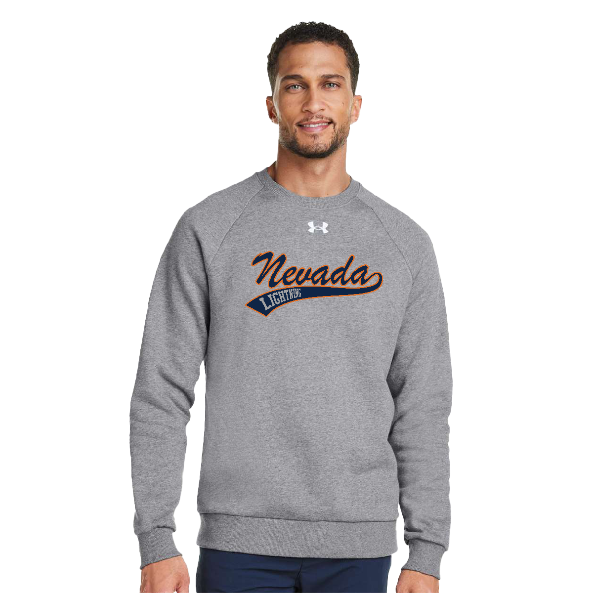 Under Armour™ Men's Rival Fleece Crewneck Sweatshirt x Nevada Lightning Softball