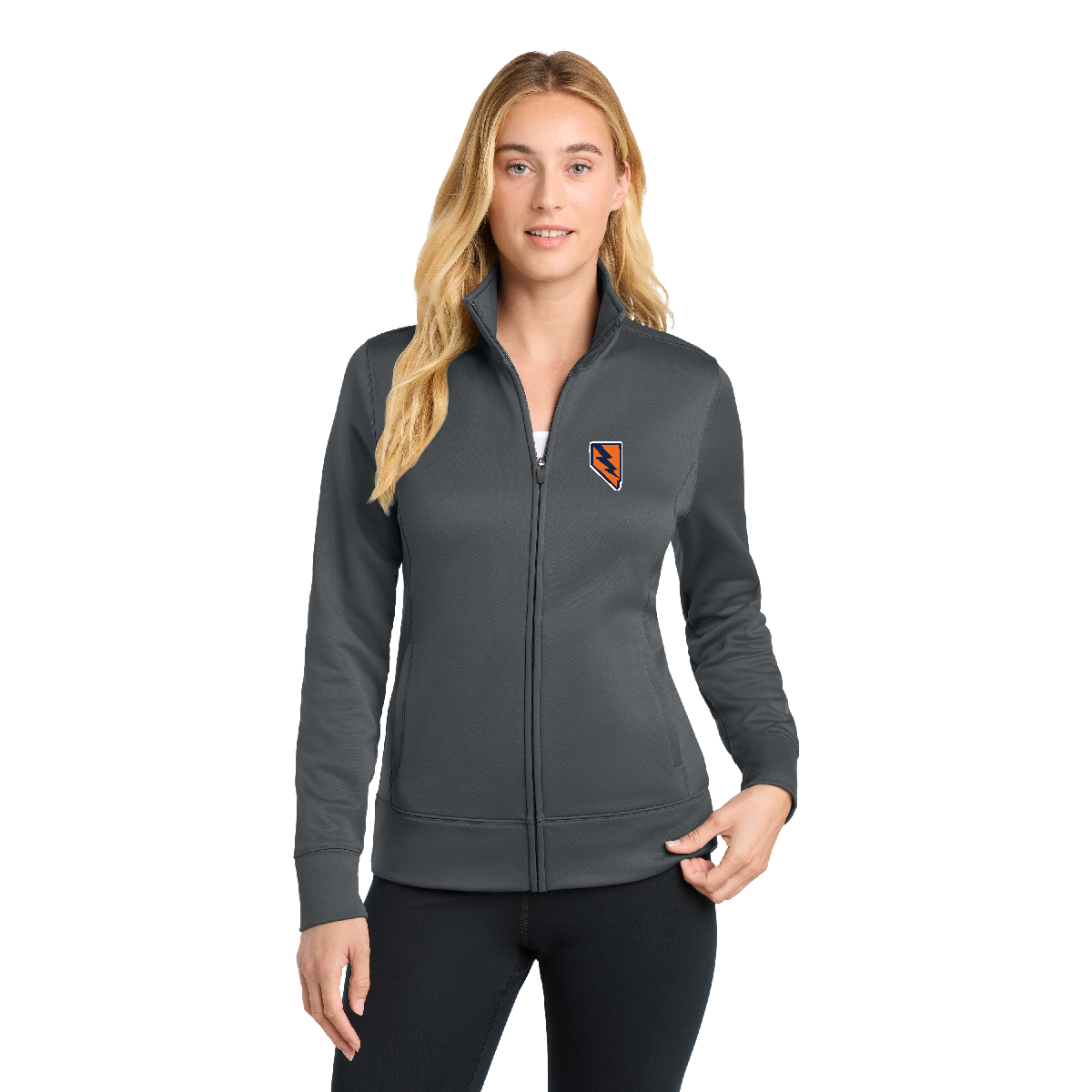 Sport-Tek® Women's Sport-Wick® Fleece Full-Zip Jacket x Nevada Lightning Softball